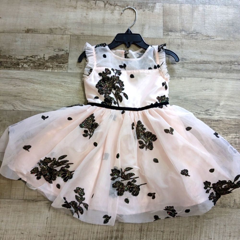 Zunie Pink Floral Kids Formal Dress